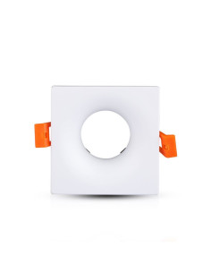 V-TAC GU10 Отливка Квадрат Бяла - 3170 - Цена | LEDs4economy
