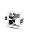 V-TAC GU10 Отливка Квадрат Бяло+Хром - 3168 - 8