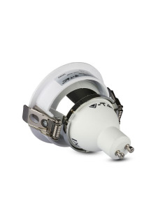 V-TAC GU10 Отливка Кръг Бяло+Хром - 3164 - Цена | LEDs4economy