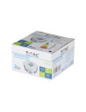 V-TAC GU10 Отливка Кръг Бяло+Хром - 3164 - 3
