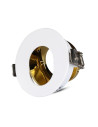 V-TAC GU10 Отливка Кръг Бяло+Златно - 3162 - 3