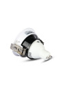 V-TAC GU10 Отливка Кръг Бяло+Черно - 3161