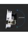 V-TAC GU10 Отливка Кръг Бяло+Черно - 3161 - 2