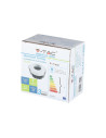 V-TAC GU10 Отливка Кръг Бяло+Черно - 3161 - 9