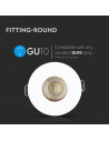 V-TAC GU10 Отливка Кръг Бяло+Розово Златоно - 3159 - 5