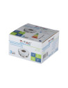 V-TAC GU10 Отливка Кръг Бяло+Розово Златоно - 3159 - 10