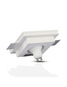 V-TAC GU10 Гипсова Отливка Квадрат Издадена Розово Златно Дъно - 3150 - Цена | LEDs4economy