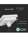 V-TAC GU10 Гипсова Отливка Квадрат Издадена Розово Златно Дъно - 3150 - 8