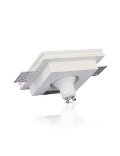 V-TAC GU10 Гипсова Отливка Квадрат Издадена Черно Дъно - 3148 - Цена | LEDs4economy