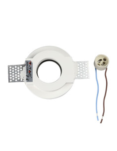 V-TAC GU10 Гипсова Отливка Кръг Издадена Хромирано Дъно - 3146 - Цена | LEDs4economy 2