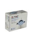 V-TAC GU10 Гипсова Отливка Кръг Издадена Хромирано Дъно - 3146 - 7