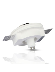V-TAC GU10 Гипсова Отливка Кръг Издадена Черно Дъно - 3145 - Цена | LEDs4economy