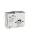 V-TAC GU10 Гипсова Отливка Кръг Издадена Черно Дъно - 3145 - 9