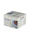 V-TAC GU10 Гипсова Отливка Кръг Бяла Хромиран Ринг - 3122 - 7