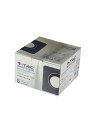 V-TAC GU10 Гипсова Отливка Квадрат Сив + Хромиран Ринг - 3120 - 9