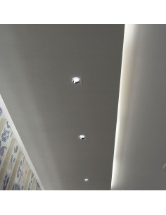 V-TAC GU10 Гипсова Отливка Квадрат Хромиран Ринг - 3119 - Цена | LEDs4economy 2