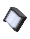 V-TAC 6W LED Стенна Лампа 3000К Черна Квадрат Полу Периферия - 218610