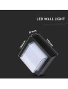 V-TAC 7W LED Стенна Лампа 3000К Черна Квадрат - 218612 - 8