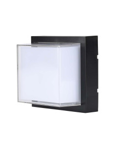 V-TAC 12W LED Стенна Лампа 3000К Черна Квадрат - 218543 - Цена | LEDs4economy