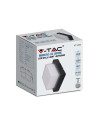 V-TAC 12W LED Стенна Лампа 3000К Черна Квадрат - 218543 - 9