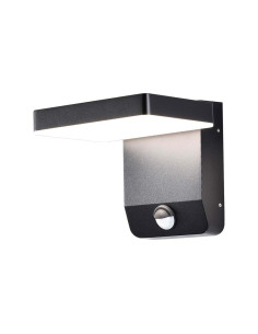 V-TAC 17W LED Стенна Лампа Сензор Черна Квадрат 4000К IP65 - 2949 - Цена | LEDs4economy