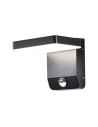 V-TAC 17W LED Стенна Лампа Сензор Черна Квадрат 4000К IP65 - 2949