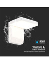 V-TAC 17W LED Стенна Лампа Бяла Квадрат 3000К IP65 - 2942 - 6
