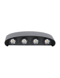 V-TAC 8W Стенна Лампа Пясъчно Черно Тяло 4000К IP54 - 218620 - Цена | LEDs4economy
