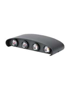 V-TAC 8W Стенна Лампа Пясъчно Черно Тяло 4000К IP54 - 218620 - Цена | LEDs4economy 2