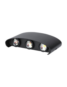 V-TAC 6W Стенна Лампа Пясъчно Черно Тяло 3000К IP54 - 218615 - Цена | LEDs4economy