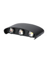 V-TAC 6W Стенна Лампа Пясъчно Черно Тяло 3000К IP54 - 218615