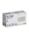 V-TAC 6W Стенна Лампа Пясъчно Бяло Тяло 3000К IP54 - 218613 - 6