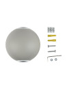 V-TAC 6W Стенна Лампа Сива Кръг IP65 Две Посоки 4000К - 218306 - 2