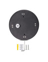 V-TAC 4W Стенна Лампа Черно Тяло Кръг 3000К IP65 - 218215 - 7