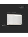 V-TAC 10W Стенна Лампа Bridgelux Чип Бяла 4000К IP54 - 218683 - 7