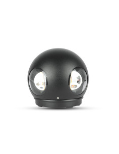 V-TAC 4W Стенна Лампа Черно Тяло Кръг 4000К IP65 - 218554 - Цена | LEDs4economy