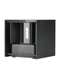 V-TAC 11W Стенна Лампа Bridgelux Чип Черна Квадрат 3000К - 218529 - Цена | LEDs4economy