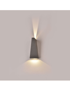 V-TAC 6W Стенна Лампа Сива IP65 Две Посоки 3000К - 218299 - Цена | LEDs4economy 2