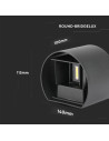 V-TAC 6W Аплик Черно Тяло Кръг IP65 4000K - 217090 - 8