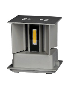 V-TAC 5W Аплик Сиво Тяло Квадрат IP65 4000K - 217089 - Цена | LEDs4economy 2