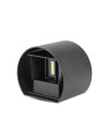 V-TAC 6W Аплик Черно Тяло Кръг IP65 3000K - 217081