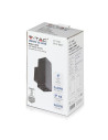 V-TAC GU10 Стенна Лампа Сив Мат UP and Down - 8627 - 7