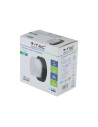 V-TAC 12W LED Стенна Лампа 3000K Черна Кръг - 8541 - 6