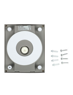 V-TAC 12W Стенна Лампа Сиво Тяло 6400K - 8339 - Цена | LEDs4economy 2