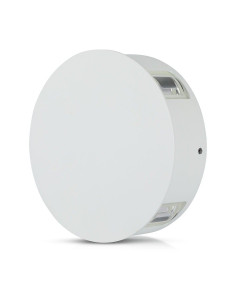 V-TAC 4W Стенна Лампа Бяло Тяло Кръг Неутрална Светлина IP65 - 8214 - Цена | LEDs4economy