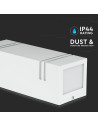 V-TAC Фасаден Аплик 2ХGU10 Квадрат Бяло Тяпо IP44 - 7543 - 2