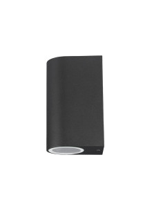 V-TAC Фасадно Тяло за Стена GU10 Алуминий Кръг Черно Две Посоки IP44 - 7509 - Цена | LEDs4economy