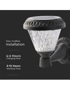 V-TAC Соларна Стенна Дистанционно 3 в 1 IP44 - 93575 - Цена | LEDs4economy 2