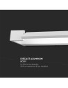 V-TAC 18W ЛЕД Стенна Лампа Бяла IP44 3000 - 218533 - 7