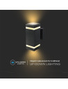 V-TAC LED Стенна Лампа Черна Квадрат IP44 - 93574 - 2